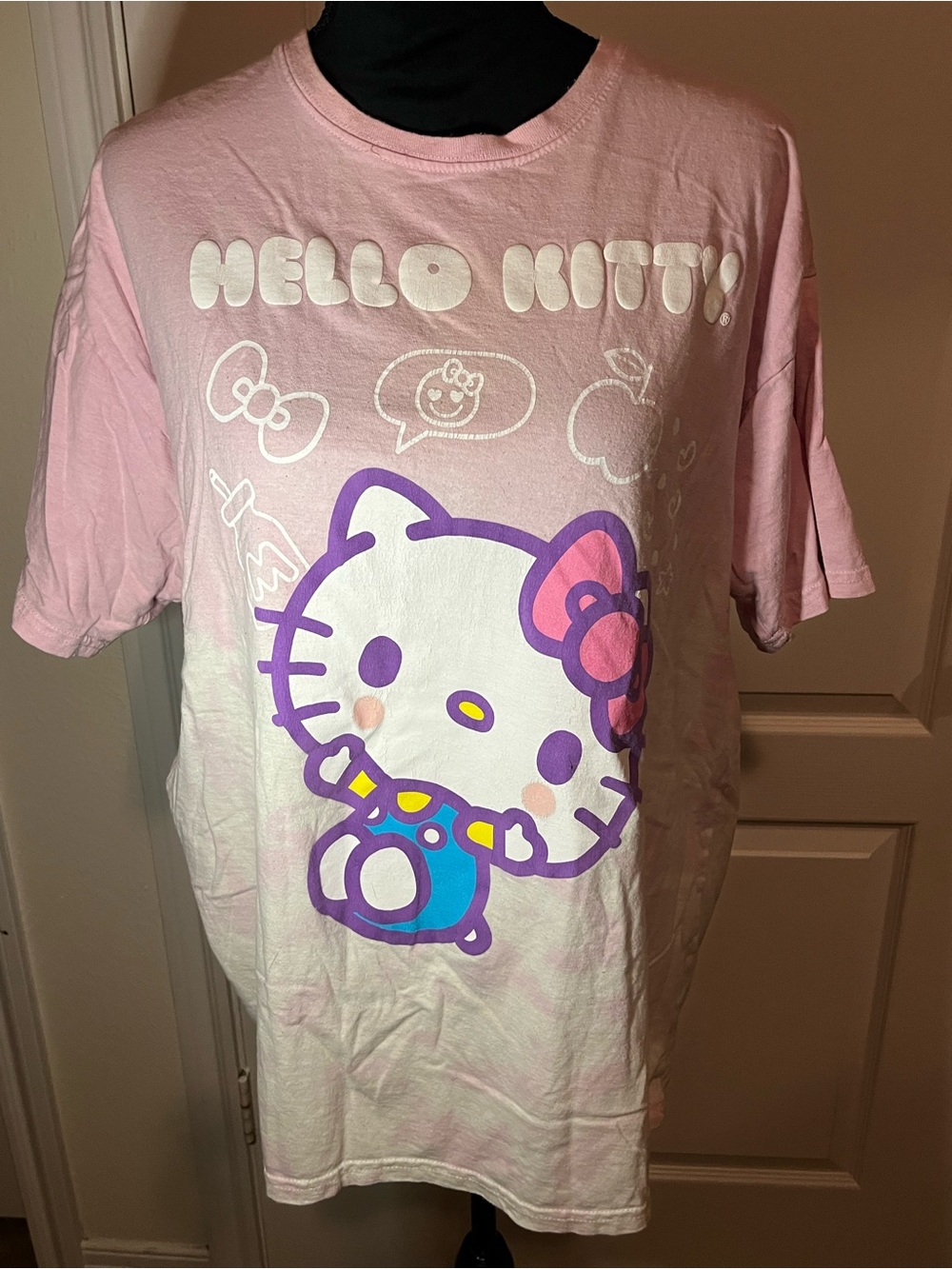 Hot Topic Hello Kitty Chibi tie-dye t-shirt